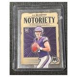 J.J. McCarthy Rookie Card Lot - Notoriety and Marquee Minnesota Vikings