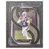 Set of 2 J.J. McCarthy Rookie Football Cards - 2024 Select & Donruss Optic Light It Up
