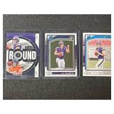 J.J. McCarthy Rookie Football Card Lot - 2024 Panini & Donruss Optic (3 Cards)