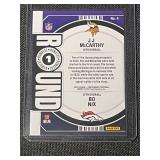 J.J. McCarthy Rookie Football Card Lot - 2024 Panini & Donruss Optic (3 Cards)