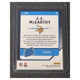 J.J. McCarthy Rookie Football Card Lot - 2024 Panini & Donruss Optic (3 Cards)