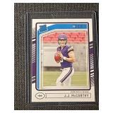 J.J. McCarthy Rookie Football Card Lot - 2024 Panini & Donruss Optic (3 Cards)