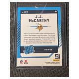 J.J. McCarthy Rookie Football Card Lot - 2024 Panini & Donruss Optic (3 Cards)