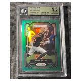 2023 Panini Prizm Prizms Green #212 Chris Olave Graded 9.5 Football Card