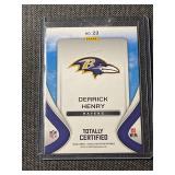 Lot of 2 Derrick Henry 2024 Panini Totally Certified Ravens Football Cards