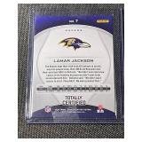 Lamar Jackson and Caleb Williams Panini Totally Certified Football Cards