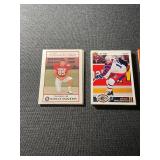 Collection of Sports Trading Cards Featuring Football and Hockey Players