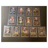 Lot of 13 Prizm Draft Picks College Football Trading Cards Assorted Players