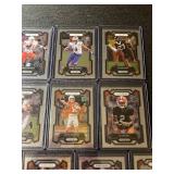 Lot of 13 Prizm Draft Picks College Football Trading Cards Assorted Players