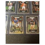Lot of 13 Prizm Draft Picks College Football Trading Cards Assorted Players