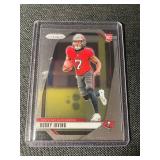Collection of 10 2024 Panini Prizm Football Rookie Cards in Protective Sleeves