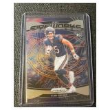 Collection of 10 2024 Panini Prizm Football Rookie Cards in Protective Sleeves