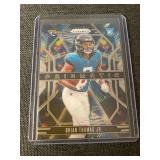 Collection of 10 2024 Panini Prizm Football Rookie Cards in Protective Sleeves