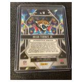 Collection of 10 2024 Panini Prizm Football Rookie Cards in Protective Sleeves