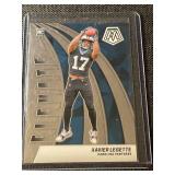 Collection of 10 2024 Panini Prizm Football Rookie Cards in Protective Sleeves
