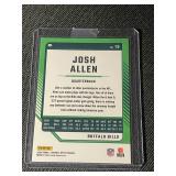 Collection of 9 2024 Panini NFL Football Trading Cards Including Amon-Ra St. Brown, Josh Allen, Lamar Jackson