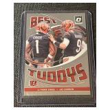 Collection of 9 2024 Panini NFL Football Trading Cards Including Amon-Ra St. Brown, Josh Allen, Lamar Jackson