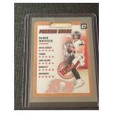 Collection of 9 2024 Panini NFL Football Trading Cards Including Amon-Ra St. Brown, Josh Allen, Lamar Jackson