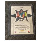 Collection of 9 2024 Panini NFL Football Trading Cards Including Amon-Ra St. Brown, Josh Allen, Lamar Jackson