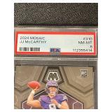 2024 Mosaic JJ McCarthy Rookie Card PSA 8 NM-MT Vikings #310