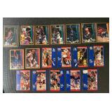 Lot of 18 Fleer 1992-93 NBA Basketball Cards with Michael Jordan and Stars