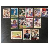 Minnesota Twins Baseball Card Collection Featuring Multiple Players