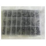 540 Piece Assortment of Metric Screws, Nuts, and Washers in Organizer Case
