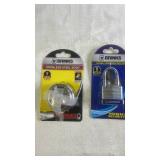 Brinks Stainless Steel Disc Padlock and High Security Steel Padlock Set