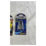 Brinks Stainless Steel Disc Padlock and High Security Steel Padlock Set