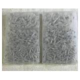 Set of 2 Plastic Storage Boxes with Assorted Electrical Wire Connectors