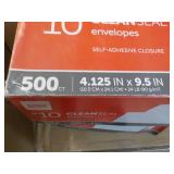 500 Clean Seal #10 Envelopes...
