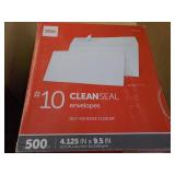 500 Clean Seal #10 Envelopes...