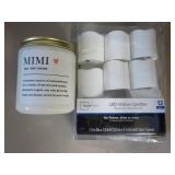 Mimi Candle and LED Votive Candles...