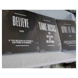 3 x 12 x 16" Canvas Signs...