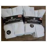 12 Pair Wear Proof Athletic White S...