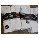 12 Pair Wear Proof Athletic White S...