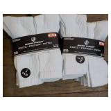 12 Pair Wear Proof Athletic White S...
