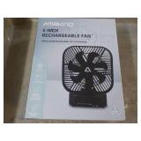 Ambiano 5" Rechargeable Fan...