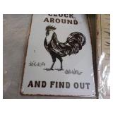 2 Metal Signs...