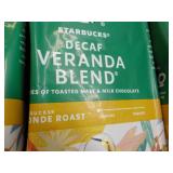 4 Starbucks 12 oz Decaf Veranda Ble...