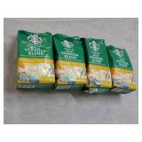 4 Starbucks 12 oz Decaf Veranda Ble...