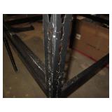 Buttonhole shelving unit measures 48 x 40 75 inches tall