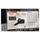 Wolverine Skid Steer Concrete Chute Attachment CCT-11-148V 13.5 cu ft