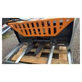Wolverine 48 Inch Hydraulic Adjustable Skid Steer Pallet Fork, 4000 lb Capacity