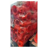 Pallet of 100 T-Top Bollards and Warning Bunting