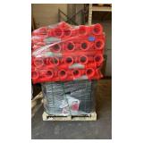 Pallet of 100 T-Top Bollards and Warning Bunting