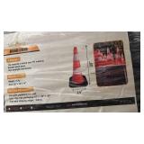 Pallet of 250 Tall Reflective Traffic Safety Cones with Rubber Base