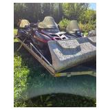 1996 Triton Aluminum 4 Place Snowmobile Trailer