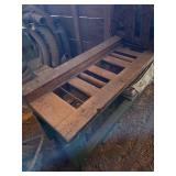 2- Wood Tables W/Wood Rollers in Tables