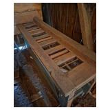 2- Wood Tables W/Wood Rollers in Tables